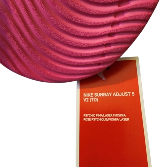 NIKE Sunray Adjust 5 V2 Pink Youth Girl's Sandals Size: 9c (#DB9562-601) - Picture 3 of 4